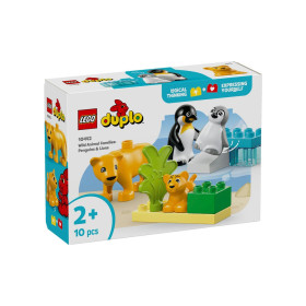 LEGO Duplo Familias de la Fauna Salvaje Pinguinos y Leones