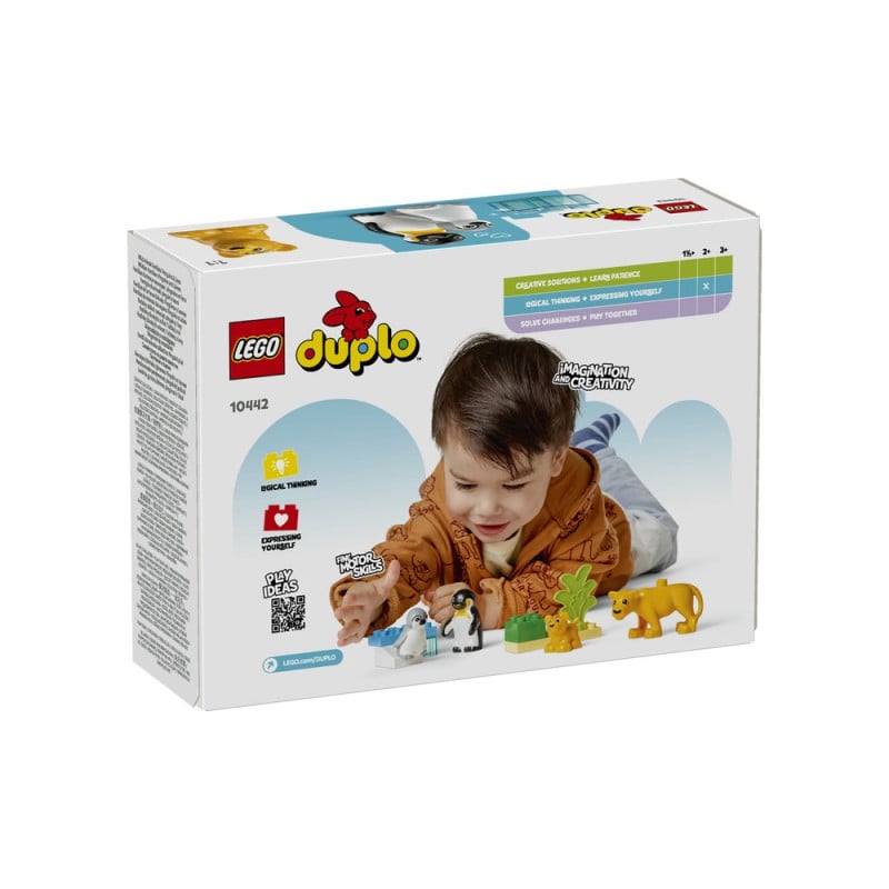 LEGO Duplo Familias de la Fauna Salvaje Pinguinos y Leones