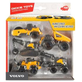 Set De 5 Vehículos De Construcción Volvo