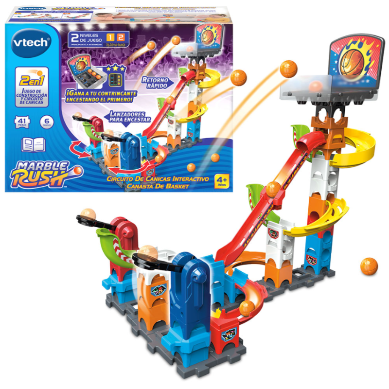 Marble Rush Circuito Canasta Basket De Vtech