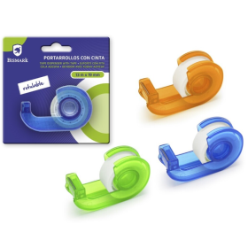 Mini Portarrollos Cinta 13m X 19 Mm De Bismark