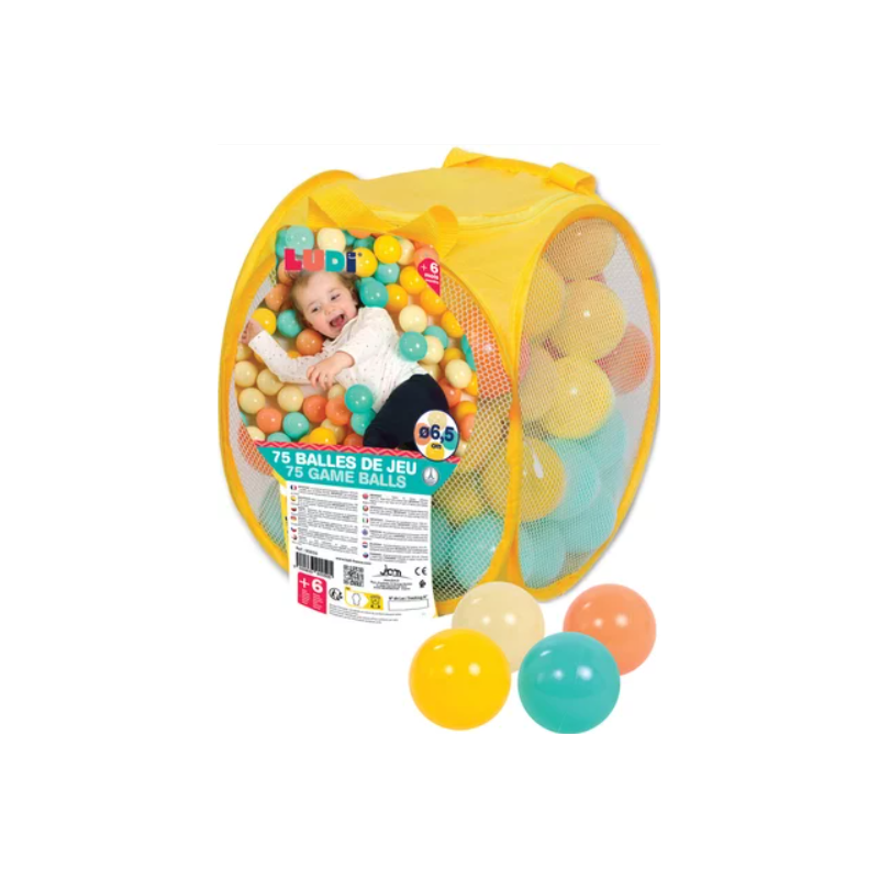 Bolsa 75 Pelotas Colores Mixtos