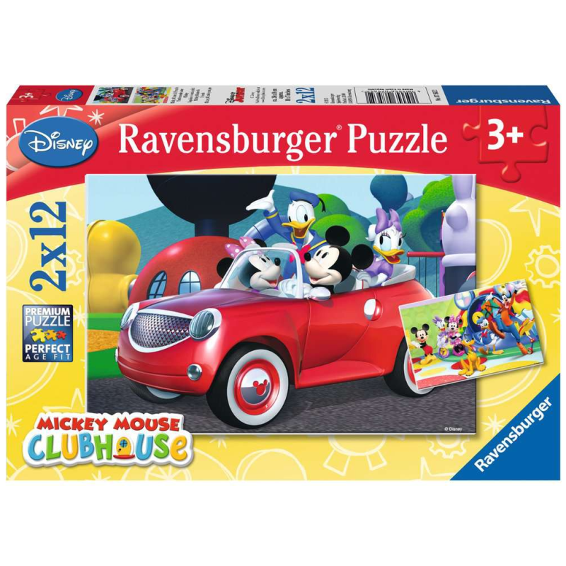 Puzzle 2x12 Pzs Mickey & Minnie De Ravensburger
