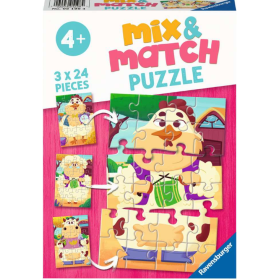 Puzzle Mix & Match Mis Amigos De La Granja De Ravensburger