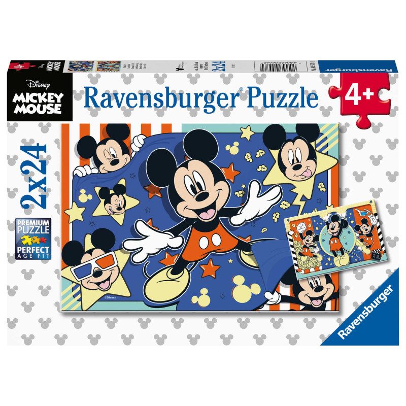 Puzzle Mickey Mouse 2x24 Pzs De Ravensburger