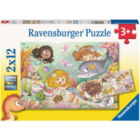Puzzle Hadas 2x12 Pzs De Ravensburger
