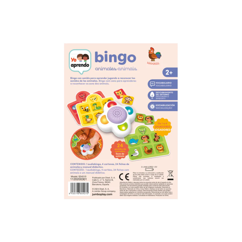 Yo Aprendo Bingo Zoo