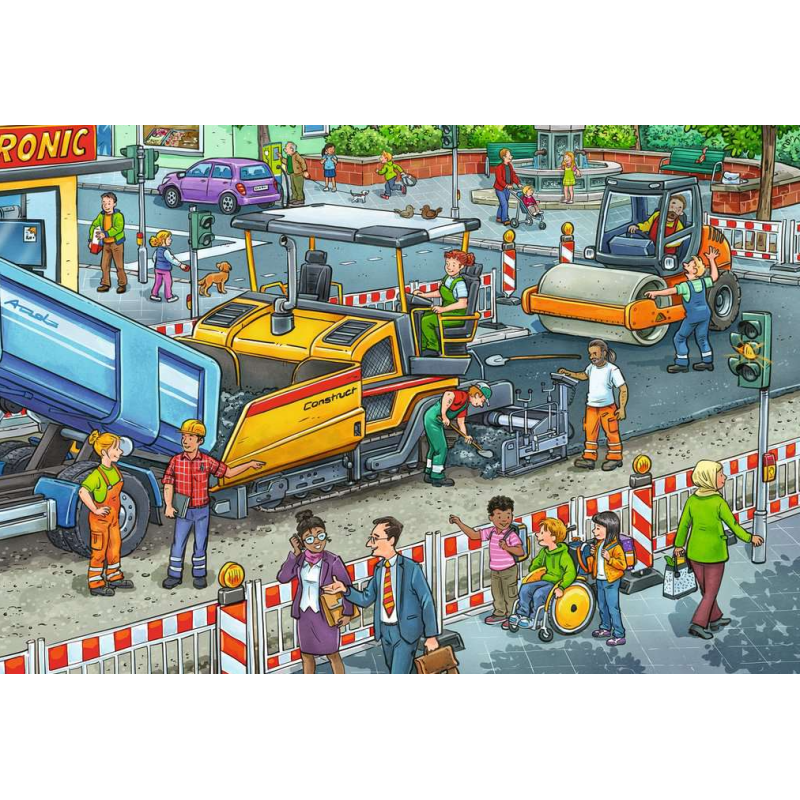 Puzzle Trabajo En Proceso 2x12 Pzs