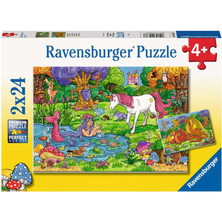 Puzzle Bosque Mágico 2x24 Pzs De Ravensburger