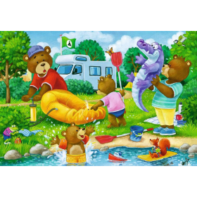 Puzzle Familia Osos Va De Camping 2x24 Pzs De Ravensburger 2