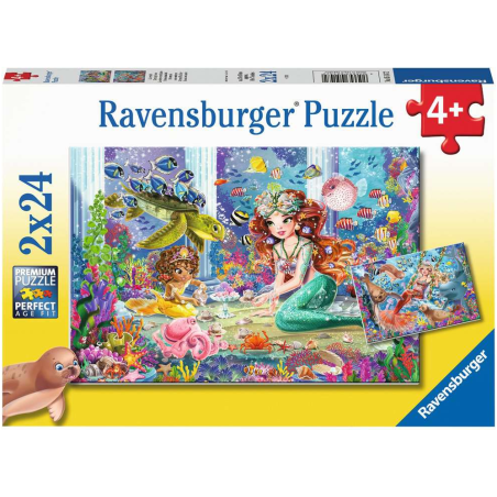 Puzzle Sirenas Hechizantes 2x24 Pzs De Ravensburger