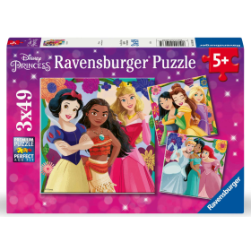 Puzzle Princesas Disney 3x49 Pzs De Ravensburger