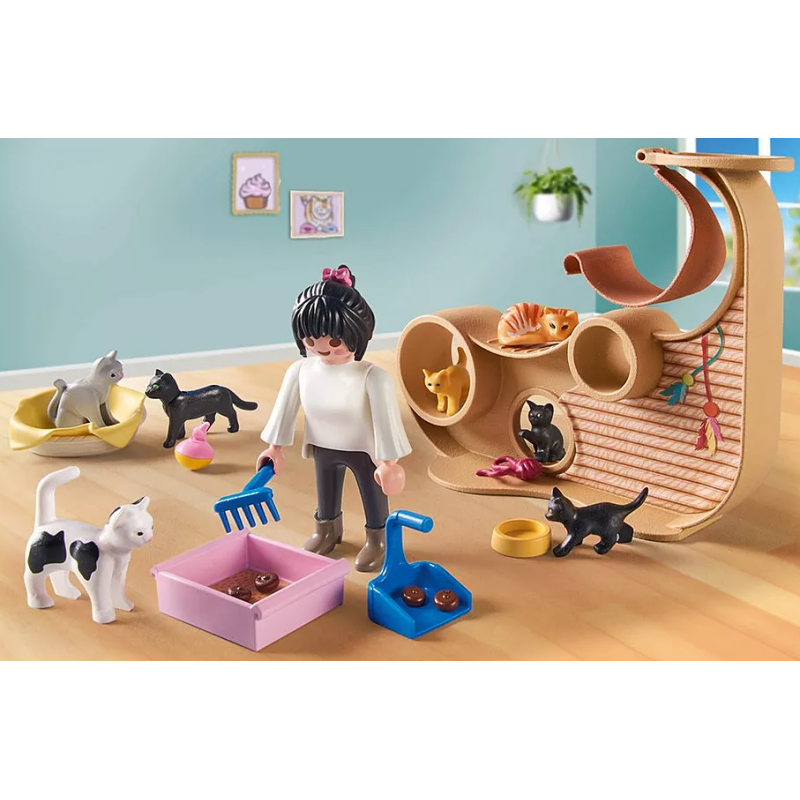 Playmobil Cafetería Para Gatos