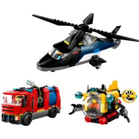 LEGO City Remix: Helicóptero, Camión de Bomberos y Submarino 2