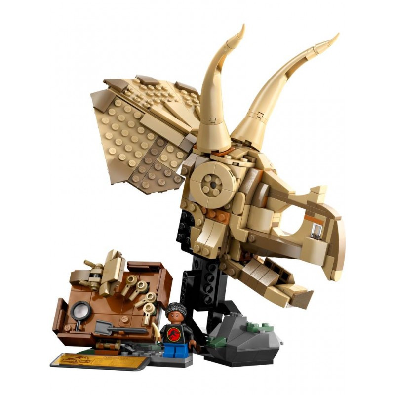 LEGO Jurassic World Fosiles de Dinosaurio Craneo de Triceraptos