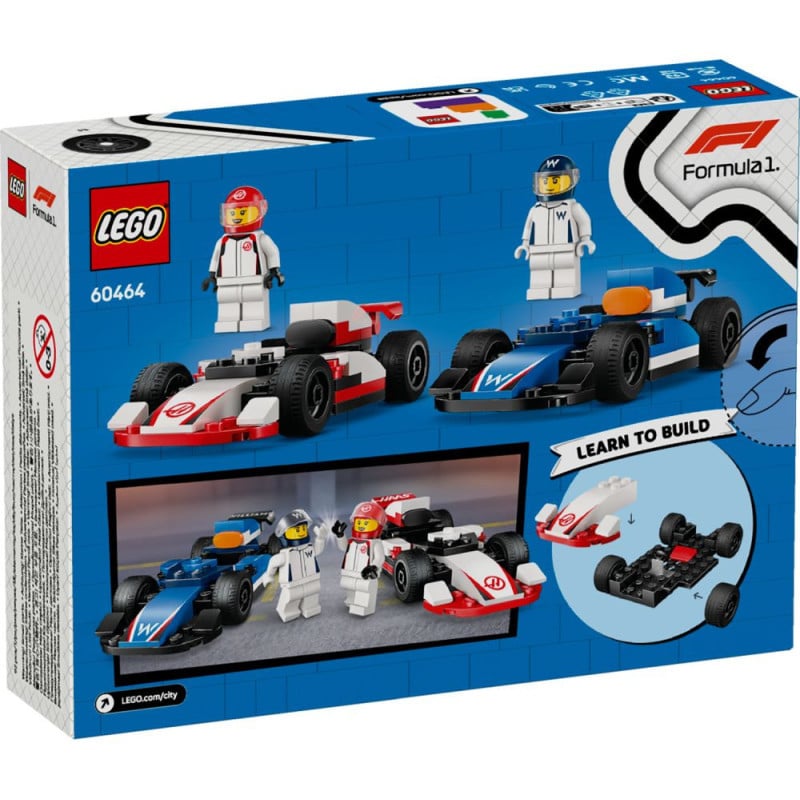 LEGO City Coches de F1 Williams Racing y Haas F1