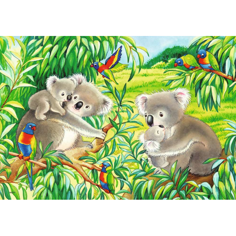 Puzzle Dulce Koala Y Panda 2x24 Pzs