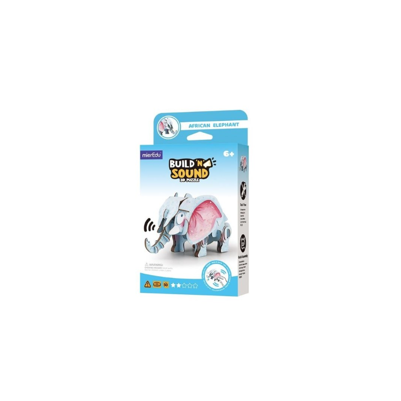 Puzzle 3D Con Sonido Elefante
