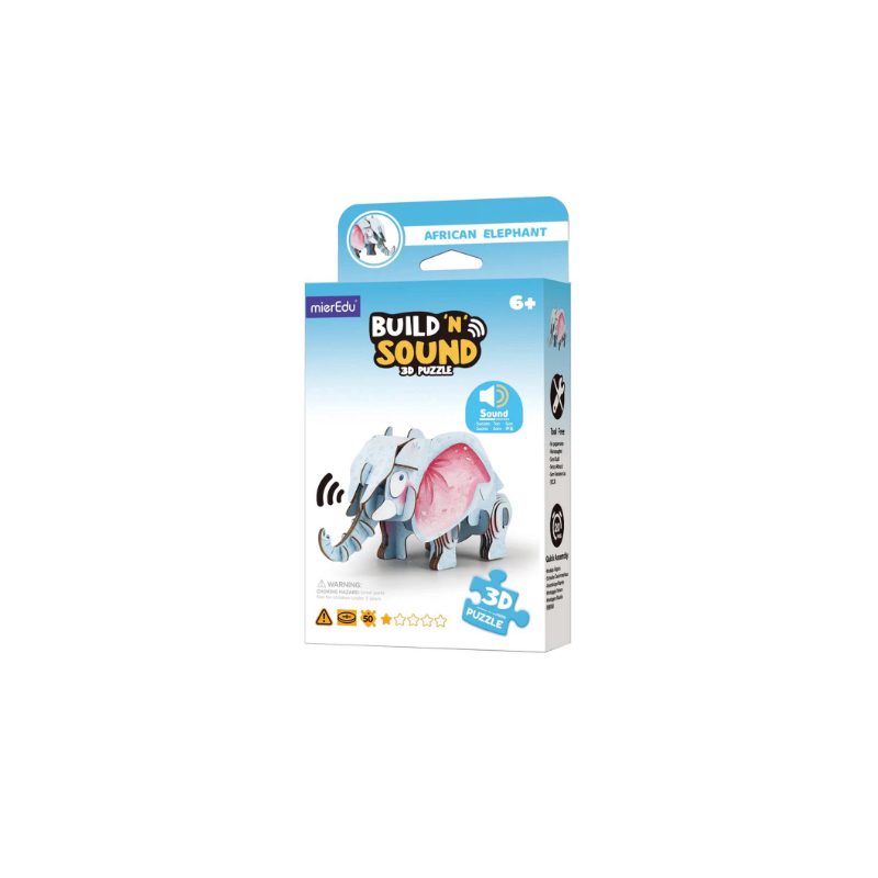 Puzzle 3D Con Sonido Elefante De Mieredu