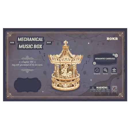 Maqueta Con Música Carrusel Musical De  Madera Maqueta Con Música Carrusel Musical De  Madera