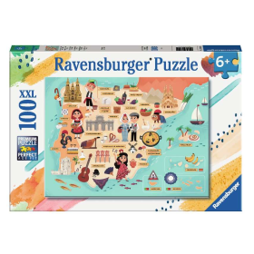 Puzzle Mapa España 100 Pzs De Ravensburger