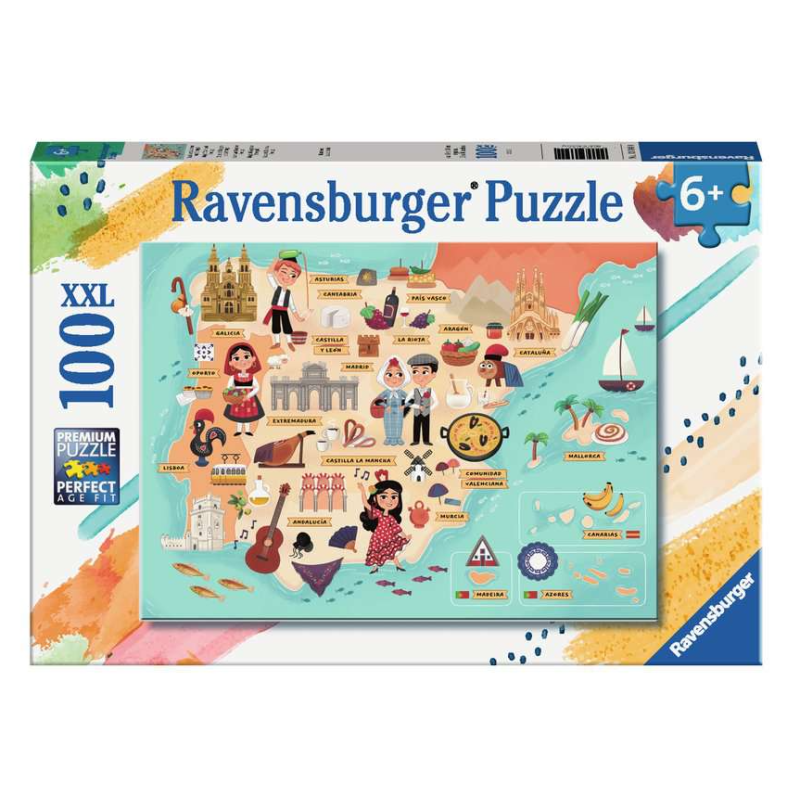 Puzzle Mapa España 100 Pzs De Ravensburger