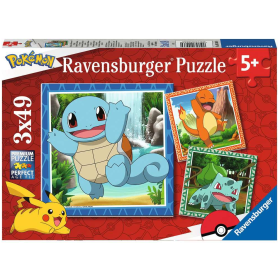 Puzzle Pokemon 3x49 Pzs De Ravensburger