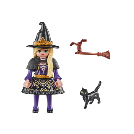 Playmobil Bruja Con Gato