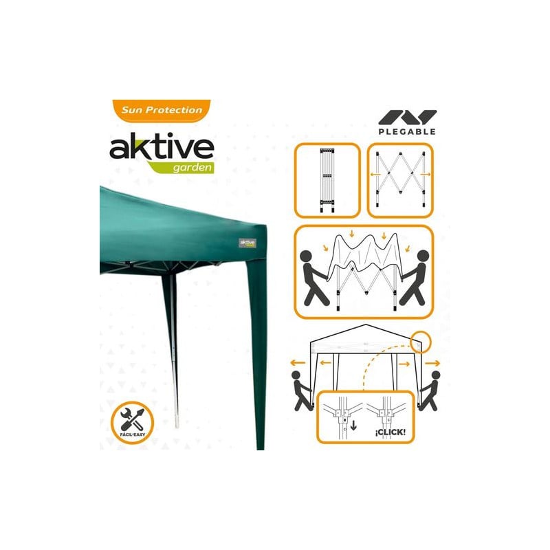 Cenador Plegable con Chimenea