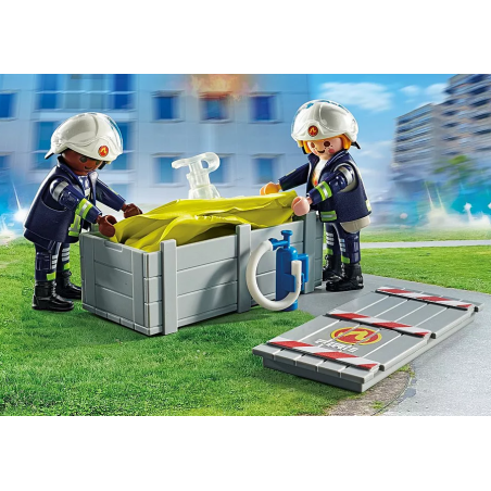 Playmobil Bomberos Con Colchoneta