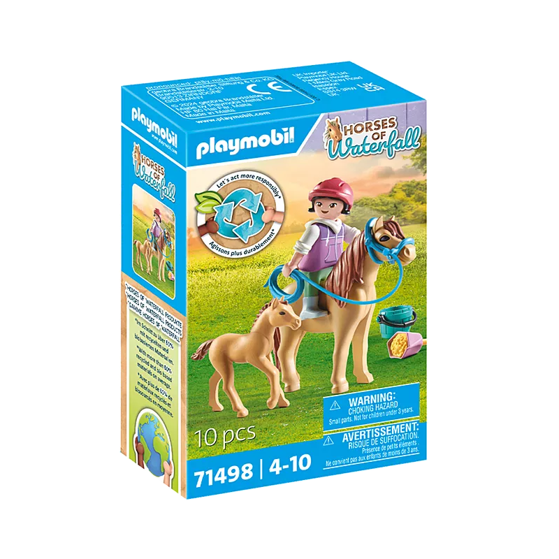 Playmobil Niña Con Poni Y Potro