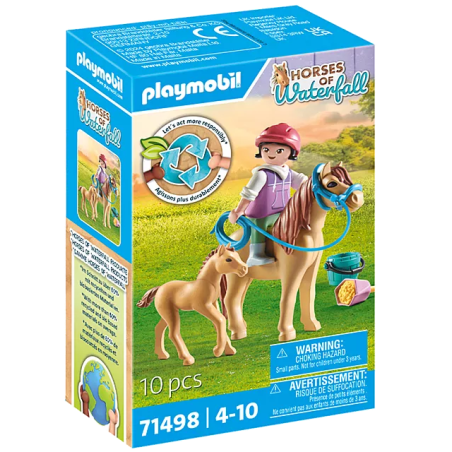 Playmobil Niña Con Poni Y Potro