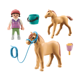 Playmobil Niña Con Poni Y Potro 2