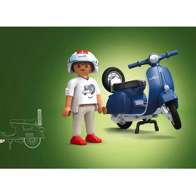 Playmobil 1969 Vespa 150 Sprint Veloce Azul 2
