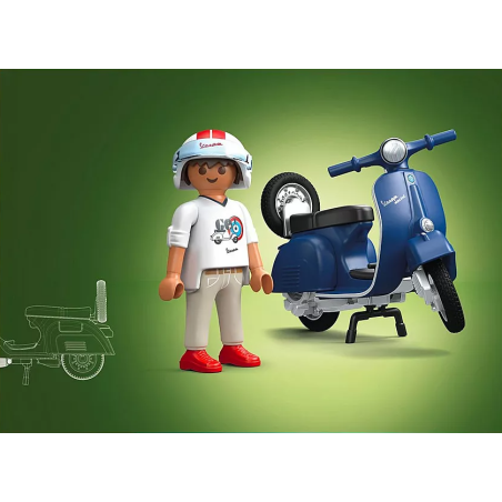 Playmobil 1969 Vespa 150 Sprint Veloce Azul