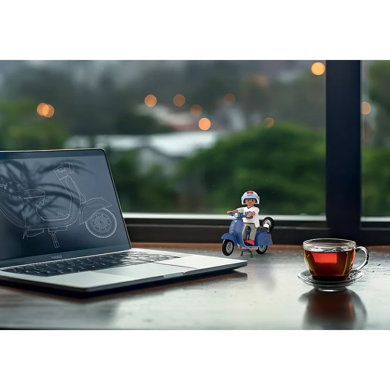 Playmobil 1969 Vespa 150 Sprint Veloce Azul