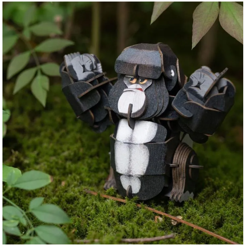 Puzzle 3D Con Sonido Gorila