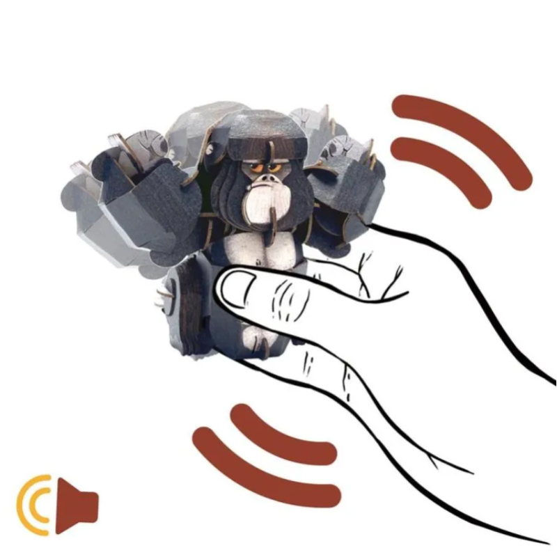 Puzzle 3D Con Sonido Gorila