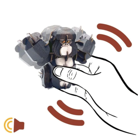 Puzzle 3D Con Sonido Gorila