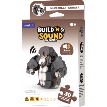 Puzzle 3D Con Sonido Gorila De Mieredu