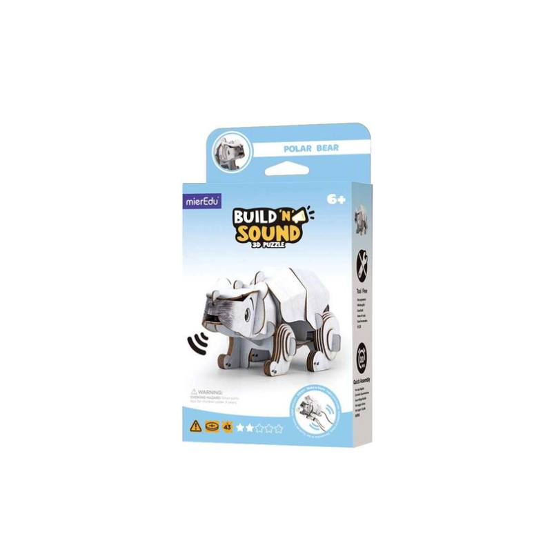 Puzzle 3D Con Sonido Oso Polar De Mieredu