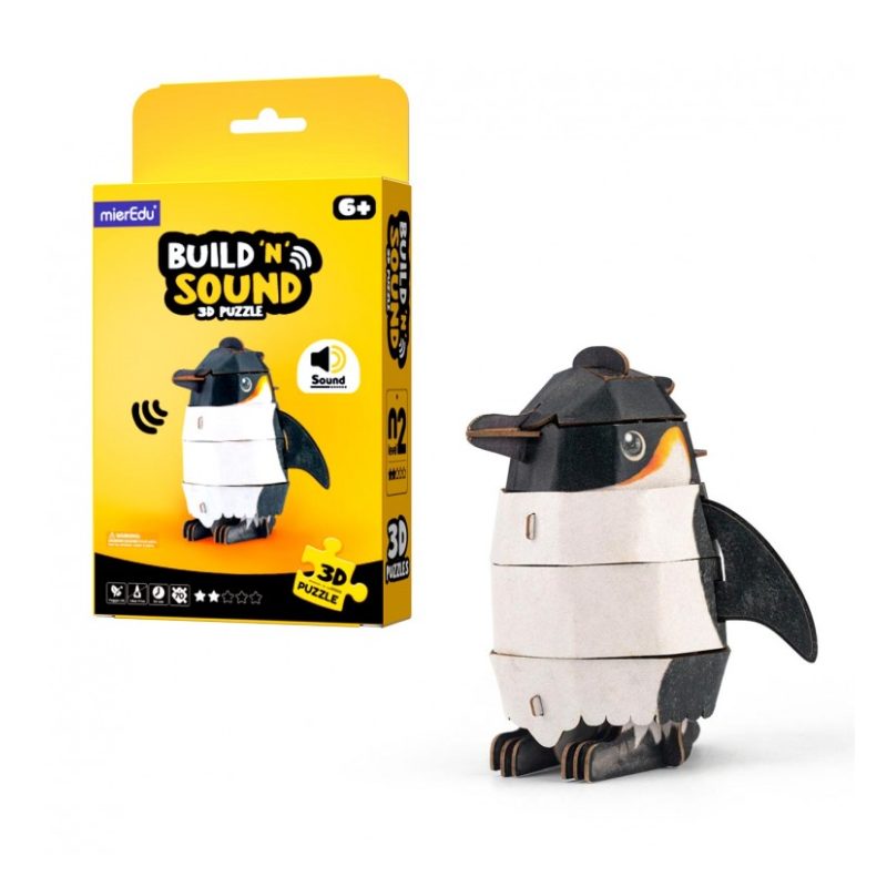 Puzzle 3D Con Sonido Pingüino