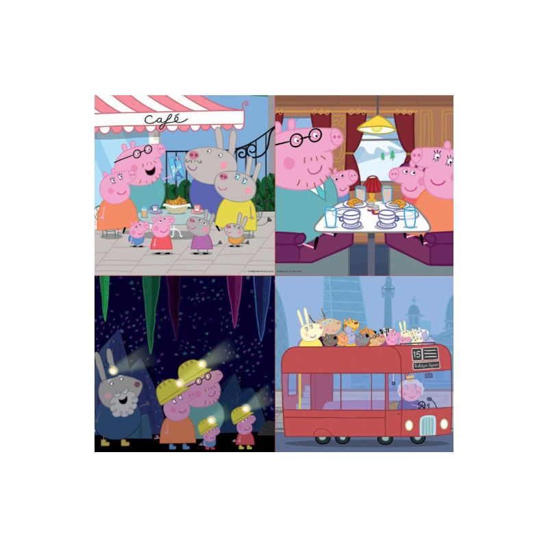 Puzzle Maleta Progresiva Peppa Pig Verde