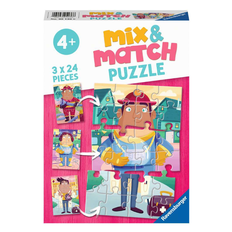 Puzzle Mix & Match Profesiones De Ravensburger