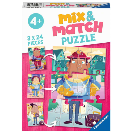 Puzzle Mix & Match Profesiones De Ravensburger