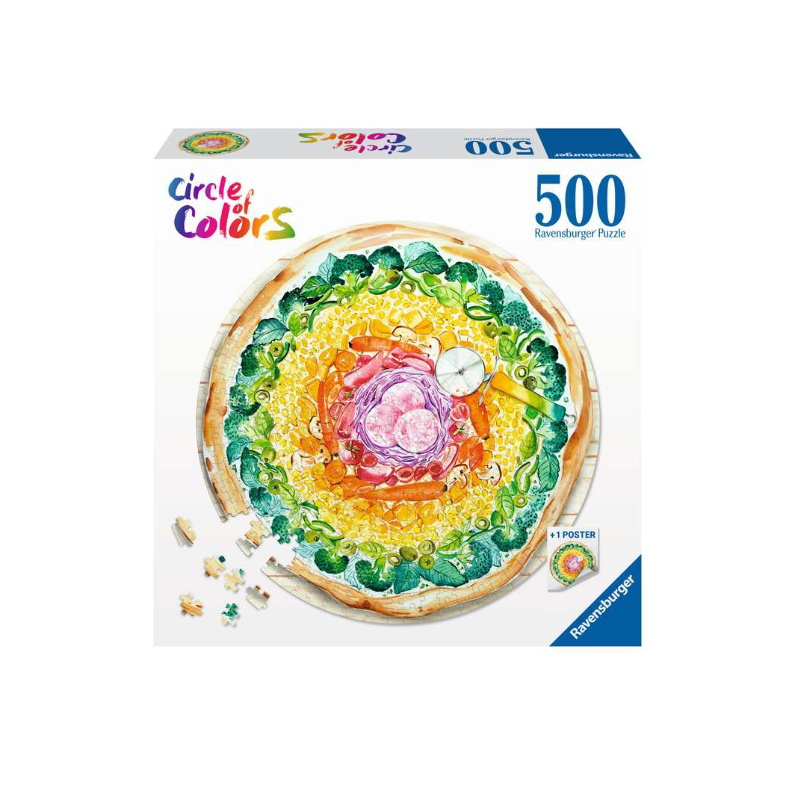 Puzzle Circle Of Colors Pizza 500 Pzs De Ravensburger