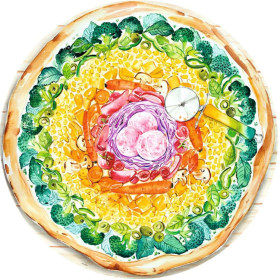 Puzzle Circle Of Colors Pizza 500 Pzs De Ravensburger 2
