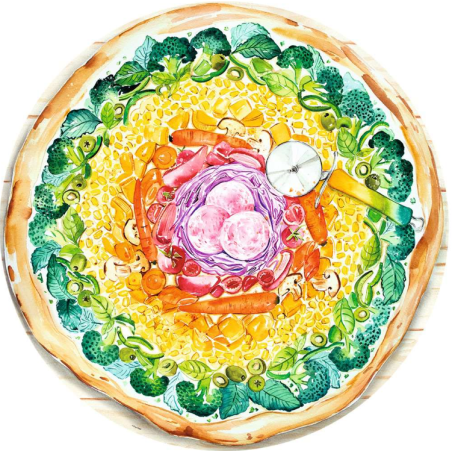 Puzzle Circle Of Colors Pizza 500 Pzs