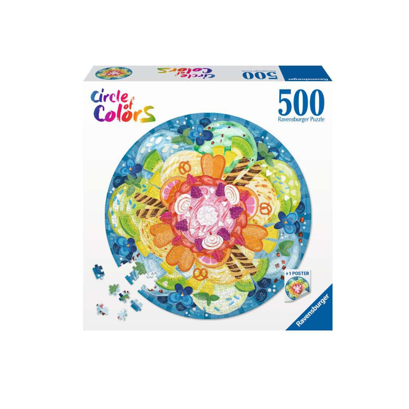 Puzzle Helado Redondo 500 Pzs De Ravensburger