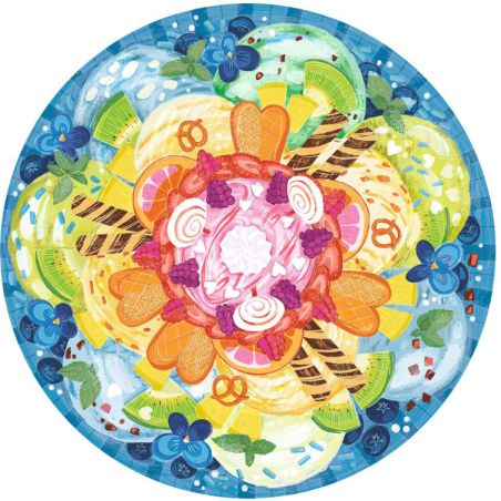 Puzzle Helado Redondo 500 Pzs